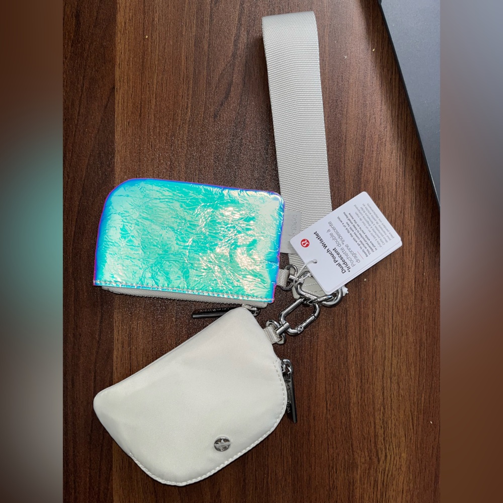 Lulumelon Dual Pouch Wallet - Iridescent - NWT